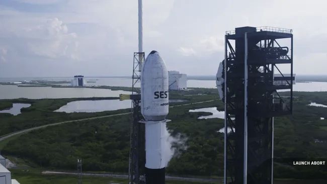 SPACEX ABORTS SATELLITE LAUNCH 11 SECONDS BEFORE LIFTOFF