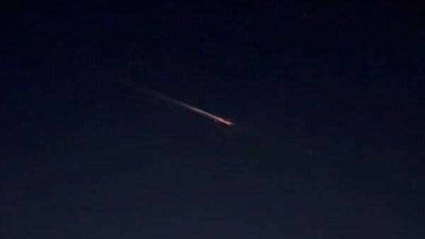 SPACE DEBRIS LIGHTS UP NIGHT SKY OVER CALIFORNIA