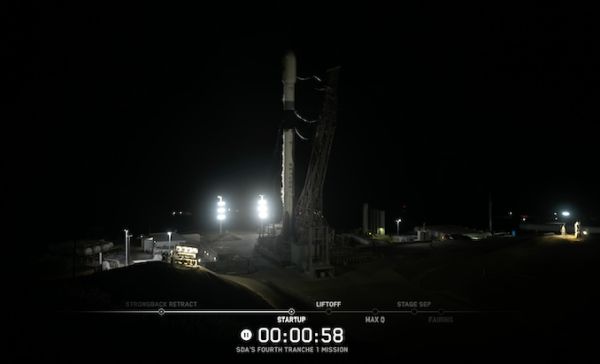 SPACEX SCRUBS LAUNCH ATTEMPT FOR 21 DATA TRANSPORT SATELLITES FOR THE SPACE DEVELOPMENT AGENCY