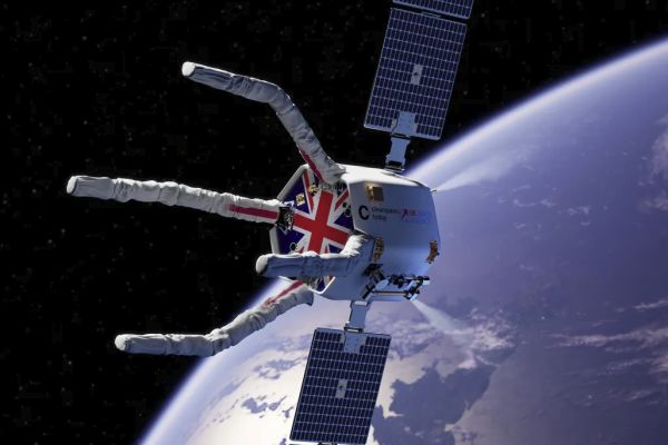 THE UNITED KINGDOM IS LAUNCHING GIANT CLAWS INTO ORBIT TO CLEAN UP SPACE JUNK