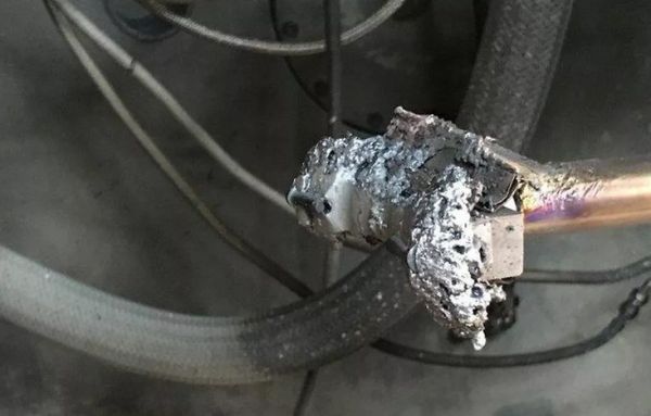 WATCH A CHUNK OF SATELLITE MELT LIKE A MARSHMALLOW ON FIRE