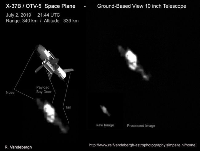 MYSTERIOUS X-37B MILITARY SPACE PLANE CAUGHT ON CAMERA (PHOTO)