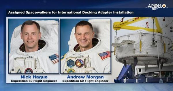 SPACEWALKERS NICK HAGUE AND ANDREW MORGAN GET READY FOR FIFTH ISS SPACEWALK OF YEAR ON AUG. 21