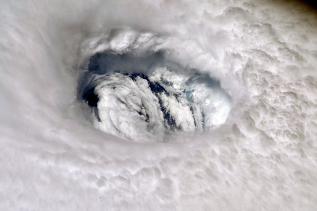 ASTRONAUTS IN SPACE 'FEEL THE POWER' OF HURRICANE DORIAN