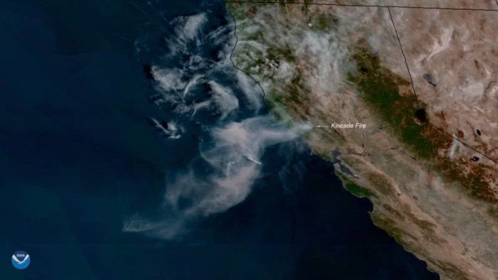 HERE'S WHAT CALIFORNIA'S KINCADE WILDFIRE LOOKS LIKE FROM SPACE