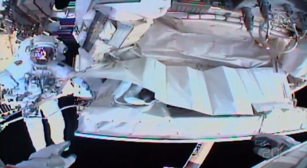 ASTRONAUTS FINISH SPACEWALK FOR FINAL FIX OF INTERNATIONAL SPACE STATION DEVICE