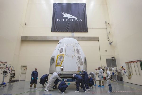 SPACEX CREW DRAGON ARRIVES AT LAUNCH SITE FOR THE 1ST ORBITAL CREW FLIGHT FROM US SOIL SINCE 2011