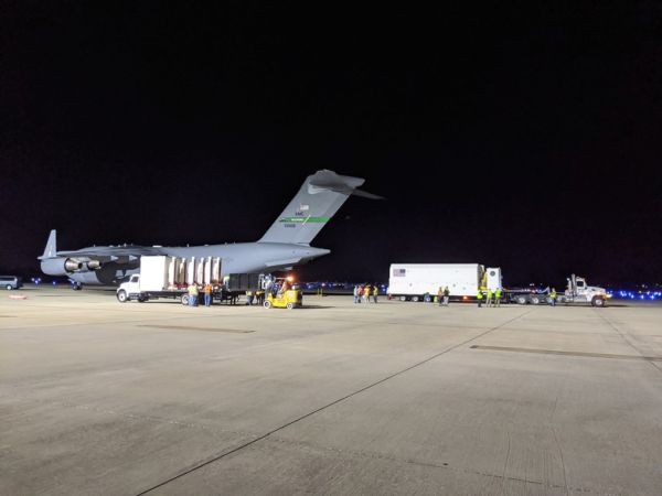 NEXT GPS SATELLITE LANDS IN FLORIDA FOR APRIL LAUNCH