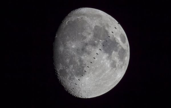IMAGE: INTERNATIONAL SPACE STATION TRANSITS THE MOON