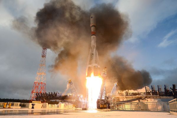 SOYUZ ROCKET LAUNCHES RUSSIAN MILITARY SATELLITE AFTER ONE-MONTH DELAY