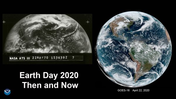 A SATELLITE LOOK BACK AT 50 YEARS OF EARTH DAY