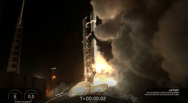 SPACEX LAUNCHES 60 STARLINK SATELLITES AND LANDS ROCKET IN DAZZLING NIGHTTIME LIFTOFF