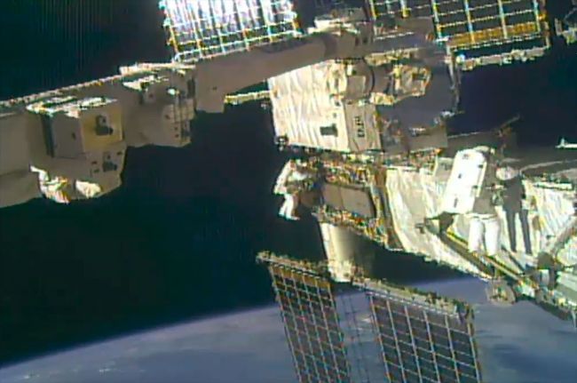 SPACEWALKERS COMPLETE PENULTIMATE SET OF BATTERY UPGRADES FOR SPACE STATION