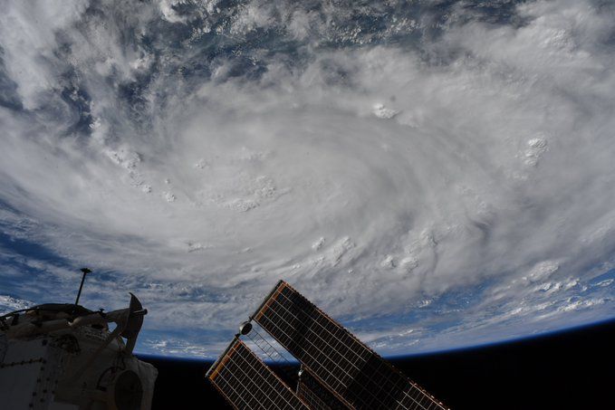 SEE HURRICANE HANNA FROM SPACE AS SEEN BY ASTRONAUTS AND SATELLITES