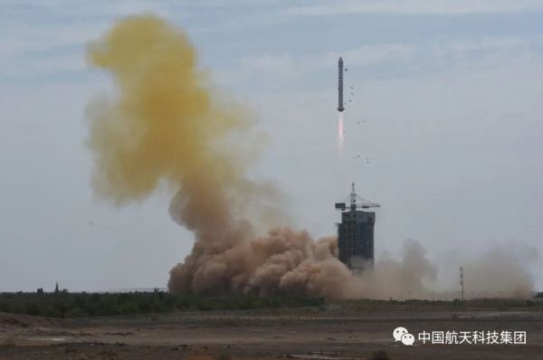 CHINA LAUNCHES 2 SATELLITES FROM DESERT LAUNCH SITE