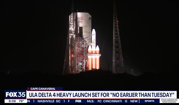 ULA DELAYS LAUNCH OF SPY SATELLITE FOR 3RD TIME; 2 MORE LAUNCHES PLANNED