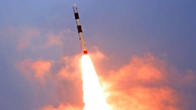 INDIAN PSLV DEPLOYS 10 SATELLITES IN FIRST LAUNCH SINCE START OF PANDEMIC 