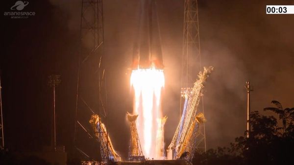 SOYUZ ROCKET LAUNCHES EMIRATI MILITARY SATELLITE AFTER LENGTHY DELAY