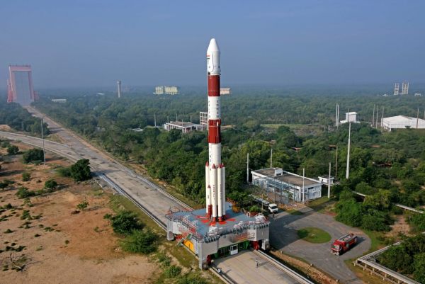 INDIA READYING PSLV ROCKET TO LAUNCH CMS-01 COMMUNICATIONS SATELLITE