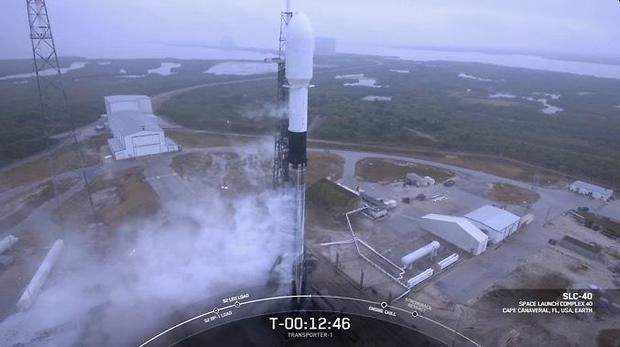 SPACEX FALCON 9 ROCKET WITH 143 SATELLITES GROUNDED BY WEATHER