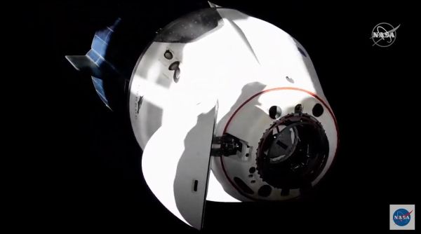 SPACEX’S CREW DRAGON CAPSULE SWAPS DOCKING PORTS ON SPACE STATION