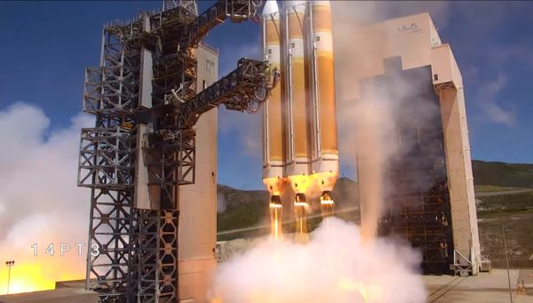 HUGE DELTA IV HEAVY ROCKET LAUNCHES US SPY SATELLITE TO ORBIT