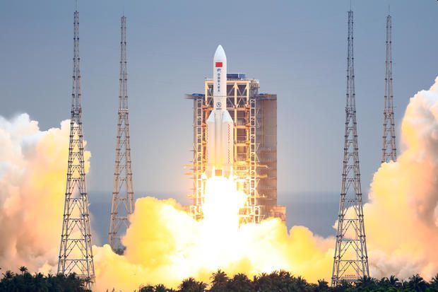 ROCKET DEBRIS FROM CHINA'S SPACE STATION LAUNCH IS HURTLING BACK TO EARTH — AND SCIENTISTS AREN'T SURE WHERE IT WILL LAND