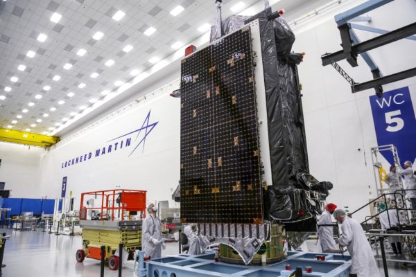 ENCAPSULATION OF GPS III SV05 COMPLETED @ CAPE CANAVERAL SPACE FORCE STATION FOR A JUNE 17 LAUNCH