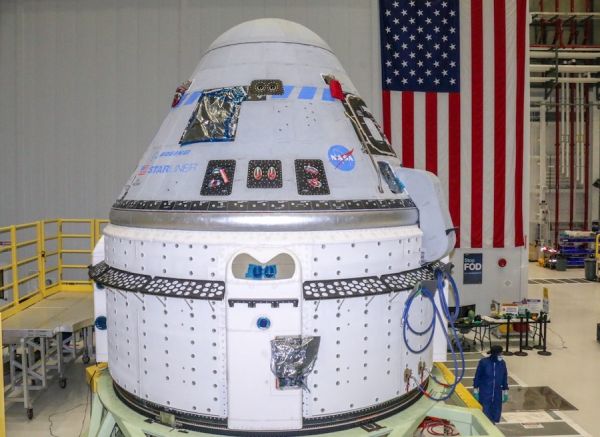 STARLINER CAPSULE FUELED FOR UNPILOTED TEST FLIGHT TO INTERNATIONAL SPACE STATION