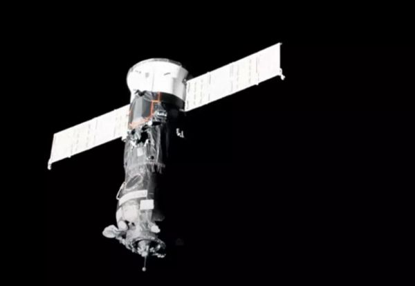 RUSSIAN PROGRESS CARGO SHIP DOCKS AT SPACE STATION AFTER TWO-DAY JOURNEY