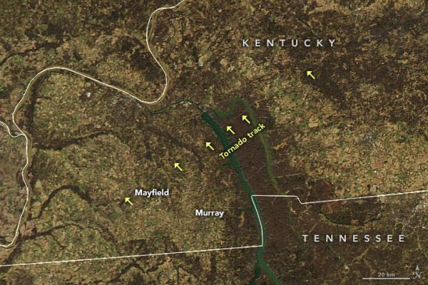 NASA SATELLITE DATA USED TO ASSESS TORNADO DAMAGE, UNDERSTAND STORMS