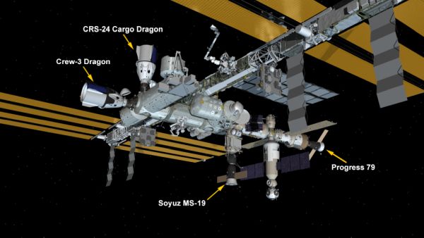 MODIFIED RUSSIAN PROPULSION MODULE DEPARTS STATION