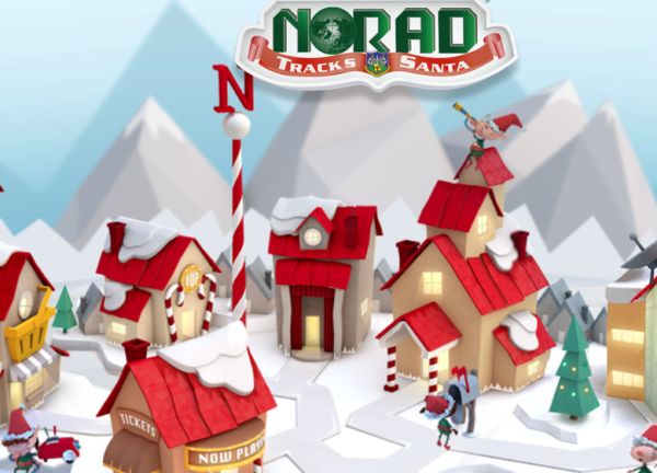 WATCH NORAD'S SANTA TRACKER AS HE DELIVERS GIFTS AROUND THE WORLD