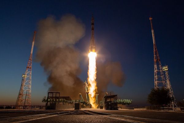 NASA ASTRONAUT LAUNCHES TO SPACE STATION ABOARD RUSSIAN ROCKET