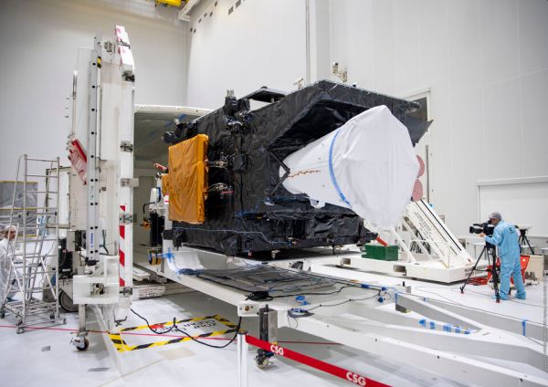 EUROPE’S ALL-NEW WEATHER SATELLITE ARRIVES AT LAUNCH SITE
