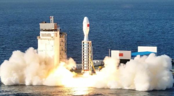 CHINA LAUNCHES 14 SATELLITES WITH NEW SOLID ROCKET FROM MOBILE SEA PLATFORM
