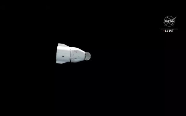 SPACEX DRAGON CARGO CAPSULE HEADS HOME FROM SPACE STATION