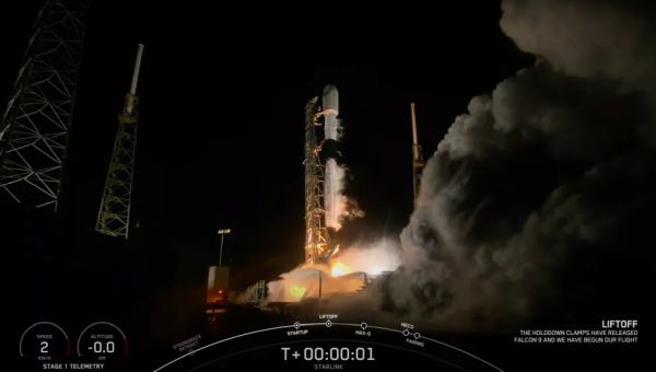 SPACEX LAUNCHES 55 STARLINK SATELLITES, LANDS ROCKET ON SHIP AT SEA