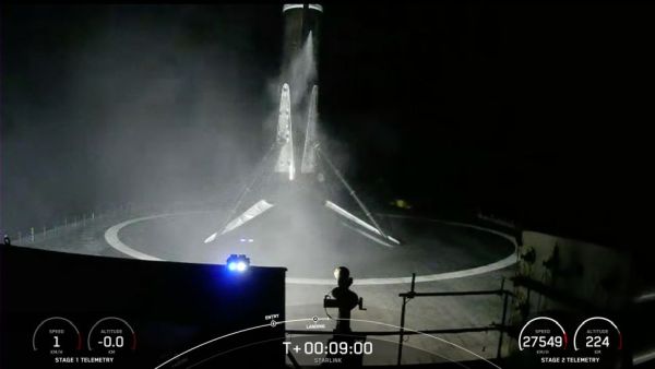 SPACEX LAUNCHES 52 STARLINK SATELLITES, LANDS ROCKET ON SHIP AT SEA