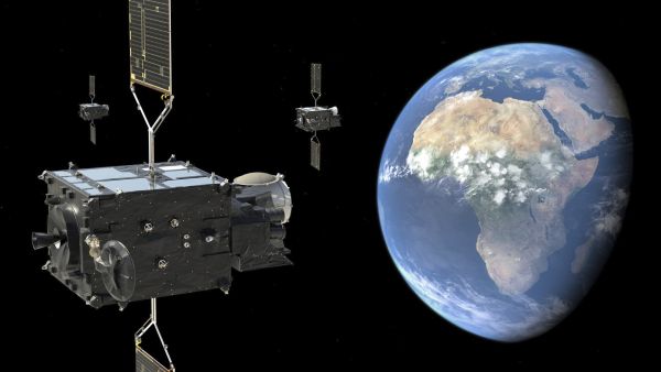 EUROPEAN SATELLITE STRIKES LIGHTNING
