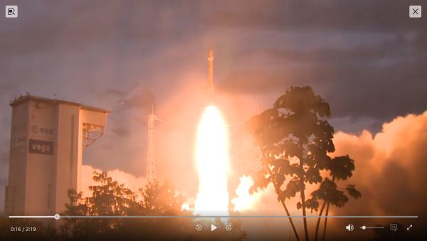 ARIANESPACE'S VEGA ROCKET LAUNCHES 12 SATELLITES TO ORBIT