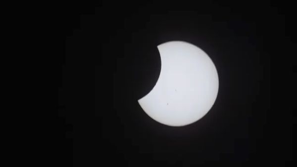 NASA ASTRONAUT SNAPS PHOTO OF SOLAR ECLIPSE FROM THE SPACE STATION