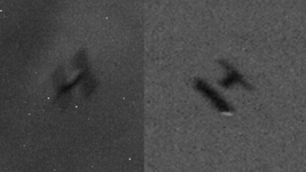 BIG, DOOMED SATELLITE SEEN FROM SPACE AS IT TUMBLES TOWARDS A FIERY REENTRY ON FEB. 21