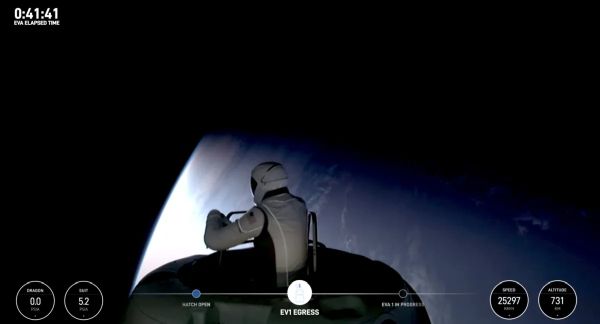 POLARIS DAWN ASTRONAUTS PERFORM SPACEWALK