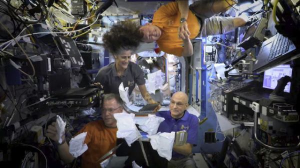 RETURN OF NASA ASTRONAUTS FROM SPACE STATION FURTHER DELAYED UNTIL LATE MARCH