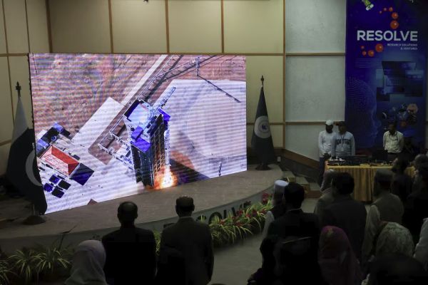 PAKISTAN LAUNCHES FIRST HOME-MADE OBSERVATION SATELLITE